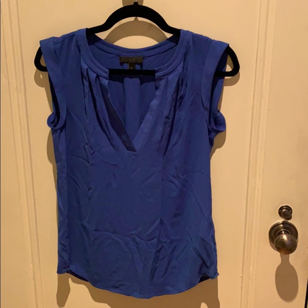 J crew royal blue blouse
